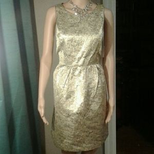 Gold cocktail or prom dress
